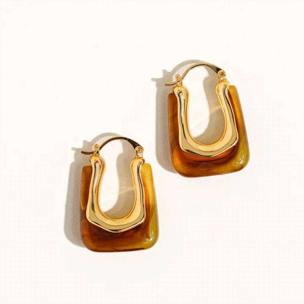 NEW FLANERIE BY MAIQ women's talia boho hoop earrings in red